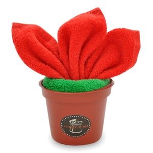 [New] Poinsettia Baby towel, Bath washcloth